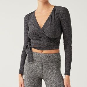outdoor voices cloudknit wrap top